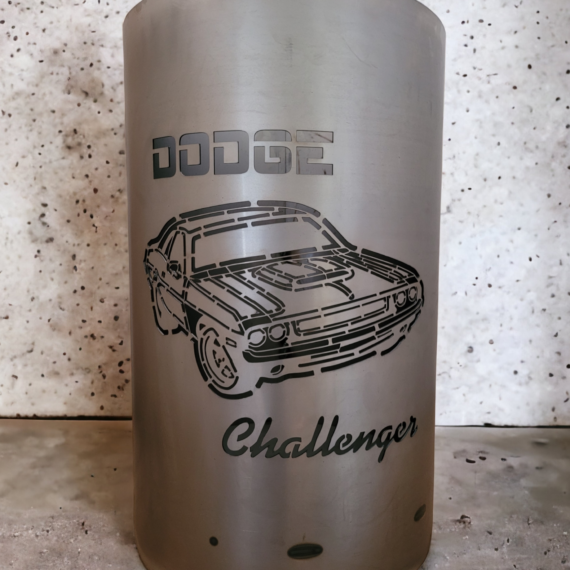 Coole Feuertonne / Feuerkorb mit Motiv Dodge Challenger